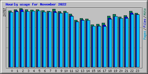 Hourly usage for November 2022