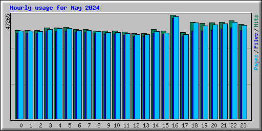 Hourly usage for May 2024