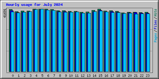 Hourly usage for July 2024